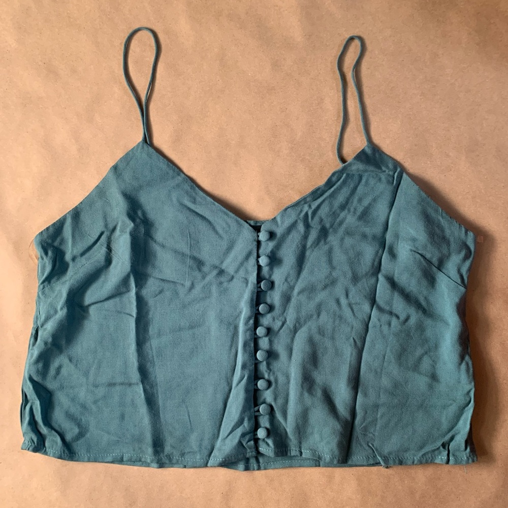 Kendall & Kylie forest green tank
